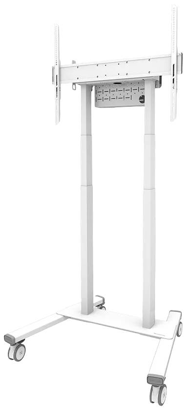 Neomounts FL55-875WH1 Регульована по висоті, моторизована підставка для телевізора з колесами для телевізорів 139,7 см (55 дюймів)