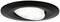 Czarny, okrągły sufitowy reflektor LED z jasno świecącym, regulowanym panelem świetlnym, odpowiedni do nowoczesnego oświetlenia wnętrz.