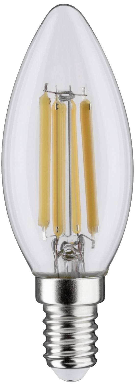 Żarówka z delikatnym, ażurowym włóknem LED, w kształcie kropli, z przezroczystego szkła, z metaliczną gwintowaną podstawą.