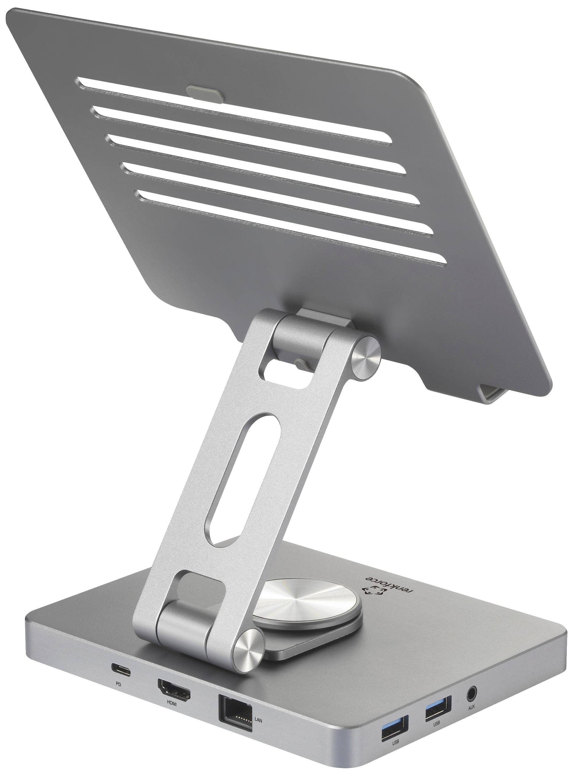 Док-станція Renkforce RF-TD9in1-001 USB-C® з вбудованим тримачем