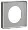 Szary, kwadratowy ramka z owalnym otworem pośrodku, prawdopodobnie przeznaczona jako pokrywa lub element dekoracyjny.