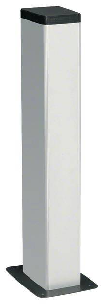 Wysoki, prostokątny, metalowy słup z czarną górną częścią i solidną podstawą.