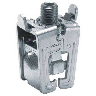 Metalowy system zaciskowy z gwintem, odpowiedni do połączeń elektrycznych. Oznaczony na powierzchni napisem 'max 50x20 036-1655'.