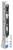 Rozdzielnica z trzema miejscami na moduły, ułożonymi pionowo, wyposażona w elementy mocujące, przeznaczona do przemysłowych zastosowań elektrycznych.