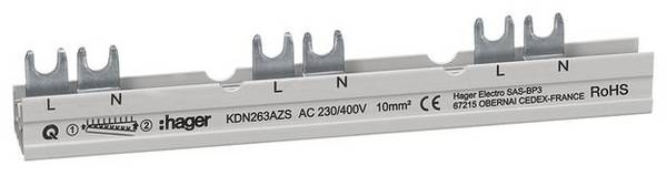 Hager KDN263AZS KDN263AZS Szyna fazowa 185 mm 1 szt. sztuka