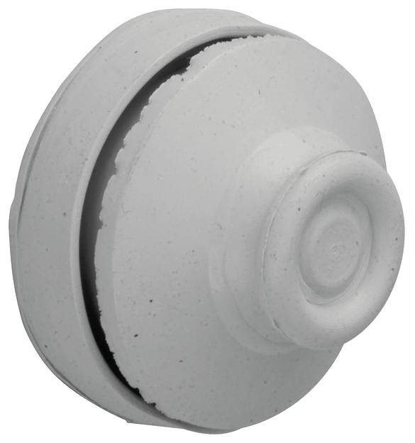 Szara, okrągła podstawa magnetyczna z klejem, używana do mocowania przedmiotów na powierzchniach metalowych. Posiada lekko strukturyzowaną powierzchnię.