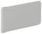 Prostokątna, szara płyta o zaokrąglonych krawędziach, unosząca się na białym tle.