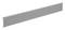Pojedynczy, szary, prostokątny profil metalowy ułożony w poziomie.