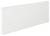 Biały, prostokątny element konstrukcyjny, prawdopodobnie osłona lub panel, na białym tle.
