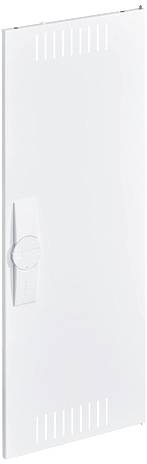 Biała osłona grzejnika z otworami wentylacyjnymi i pokrętłem regulacyjnym; prosty, nowoczesny design.