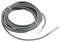 Szara rolka kablowa z zakończonym splotem, odpowiednia do połączeń elektrycznych.