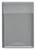 Prostokątna szara płaszczyzna, prawdopodobnie abstrakcyjny obiekt lub projekt pozbawiony rozpoznawalnych wzorów lub dekoracji.