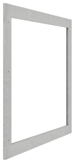 Szary ramka na zdjęcia, prostokątna i prosta, bez zawartości obrazu. Idealna do prezentacji i ochrony fotografii lub druków artystycznych.