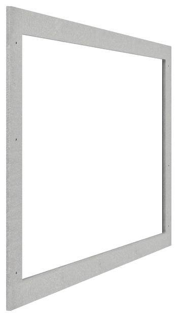 Szary, pusty ramka na zdjęcie bez zawartości na białym tle.