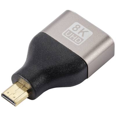 Adapter HDMI 8K UHD ze złotym wtykiem, odpowiedni do przesyłania sygnału wideo i audio w wysokiej rozdzielczości.