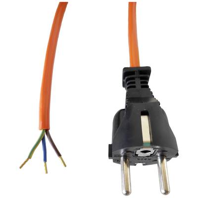 kabel zasilający Helukabel H07BQ-F OR 3x1,5 10m Schukozentralstecker/30mm 84673-1, H07BQ-F 3X 1,5 mm², 10 m