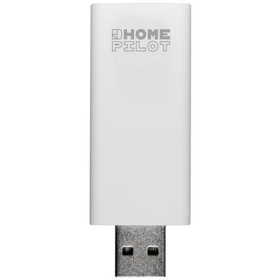 Biały pendrive z napisem 'HOME PILOT'.