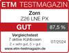 Magazyn 'ETM Testmagazin' ocenia torbę chłodzącą 'Zorn Z26 LNE PX' na 87,5%, klasyfikując ją jako 'Dobrą'. Test porównawczy 7 aktywnych lodówek turystycznych, ważny do 07/2024.