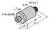 Rysunek techniczny elementu cylindrycznego o wymiarach: długość 57,7 mm, średnica 24 mm, gwint M12 x 1 oraz 7/16-20UNF.