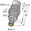 Turck Czujnik indukcyjny nie podtynkowy PNP, Przełącznik NI30U-EM30WD-VP6X-H1141