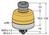 Turck 3026267 Przycisk zatrzymania awaryjnego SSA-EB1PLYR-02ECQ5B, 2 NC, 1 szt.