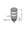 Rysunek przedstawia rysunek techniczny części cylindrycznej o następujących wymiarach: wysokość 72 mm, średnica 50 mm, gwint M30 x 1,5.