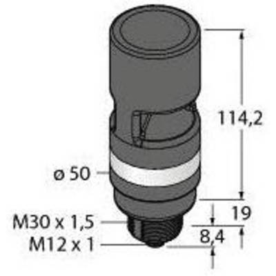 Rysunek techniczny elementu cylindrycznego z gwintem, średnica ø50 mm, wysokość 114,2 mm. Oznaczenia gwintu: M30 x 1,5 oraz M12 x 1.