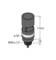 Rysunek techniczny cylindrycznej komponenty z wymiarami: wysokość całkowita 114,2 mm, średnica 50 mm, gwint M30 x 1,5.