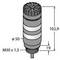 Rysunek techniczny cylindrycznego obiektu z gwintem. Wysokość 102,9 mm, średnica 50 mm. Gwint 'M30 x 1,5'.