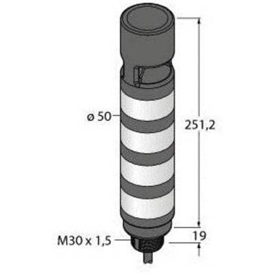 Rysunek techniczny części cylindrycznej. Główne wymiary: średnica 50 mm, długość 251,2 mm, gwint M30 x 1,5.