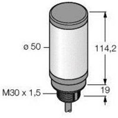 Element cylindryczny o wymiarach: wysokość 114,2 mm, średnica 50 mm. Gwint M30 x 1,5, baza o wysokości 19 mm.