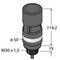 'Rysunek techniczny cylindrycznego elementu o następujących parametrach: wysokość 114,2 mm, średnica 50 mm, gwint M30 x 1,5, wysokość podstawy 19 mm.'