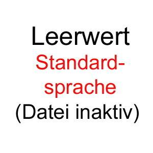 'Leerwert Standardsprache (Plik nieaktywny)' czarną i czerwoną czcionką na białym tle.