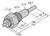 Rysunek techniczny cylindrycznego czujnika z gwintem G1/2, wymiary długości 20, 100, 115 mm, wymiary średnicy 15, 6,7 mm oraz rozstaw klucza 27 mm.
