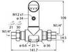 Przełącznik Turck 6834115, 0 bar do 10 bar, 1 szt.