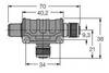 Turck 6602251 Rozdzielacz i adapter czujnika/aktuatora RSCS-2RKCS48, piny: 4, 1 szt.