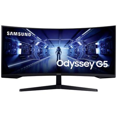 Samsung Odyssey G5 C34G55TWWP Monitor EEK G (A - G) 86.4 cm (34 cal) 3440 x 1440 px 21:9 1 ms DisplayPort, HDMI, słuchaw-0