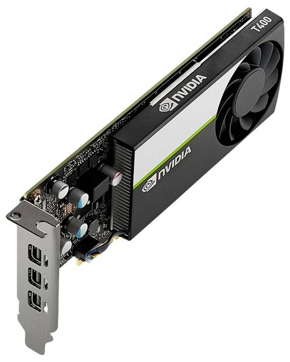PNY Karta graficzna do stacji roboczej T400 4 GB GDDR6-RAM PCIe x16 Mini DisplayPort, DisplayPort Niskoprofilowa-0