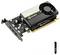 Karta graficzna 'NVIDIA' z dużym wentylatorem chłodzącym, trzema złączami DisplayPort, interfejsem PCIe; przeznaczona do komputerów w celu poprawy wydajności graficznej.