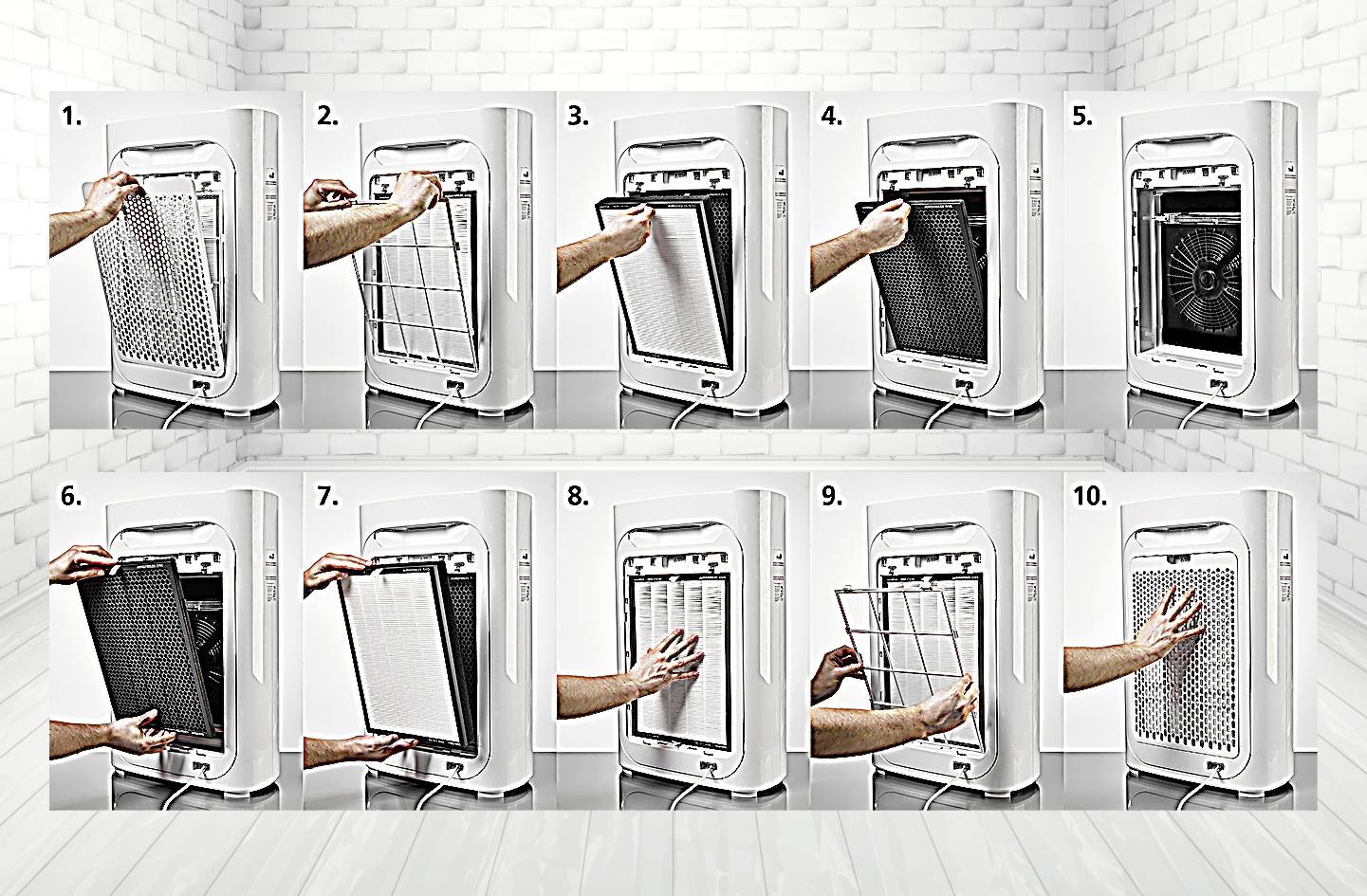 Laserliner 085.361A AirBreeze 360 Filter-Set Filtr zamienny biało-czarny-4