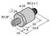 Rysunek techniczny cylindrycznego adaptera z wymiarami: długość 54,9 mm, średnica 24 mm, gwint M12 x 1, N1/8".