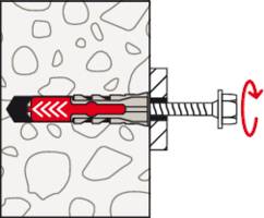 Fischer 564789 DuoPower ETA 8 x 40 FPF II Kołek 2-komponentowy 40 mm 8 mm 50 szt.-6