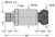 Rysunek techniczny elementu cylindrycznego z wymiarami: długość 66 mm, szerokość 24 mm, gwint M14 x 1,5, sześciokąt 24 mm.