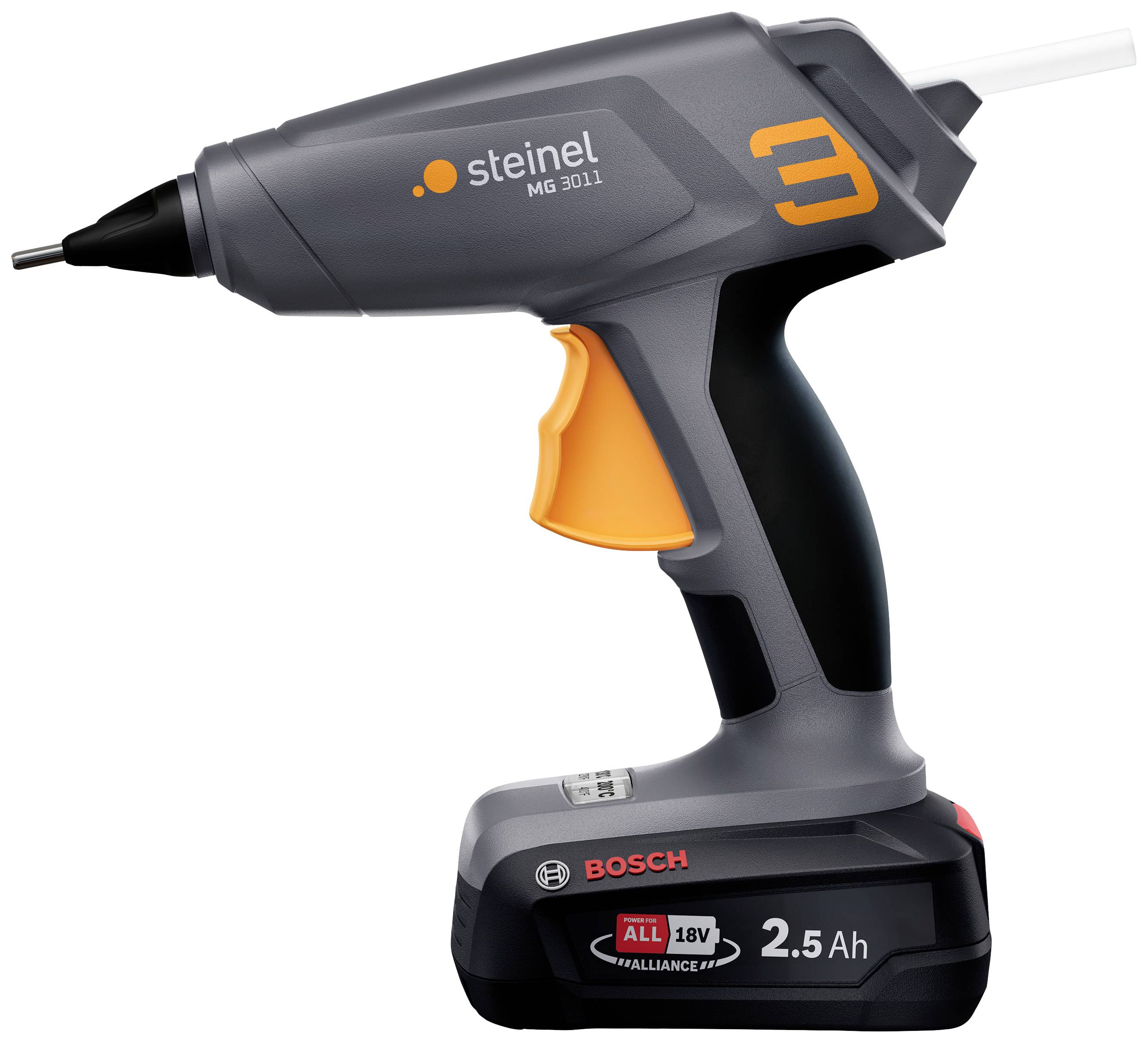 Клейовий пістолет Steinel KLEBEPISTOLE MOBILEGLUE 3011 A-SET FS-KF з акумулятором та зарядним пристроєм 11 мм 18 В 1 шт.