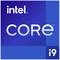 Logo "Intel Core i9" na niebieskim tle z białymi literami.