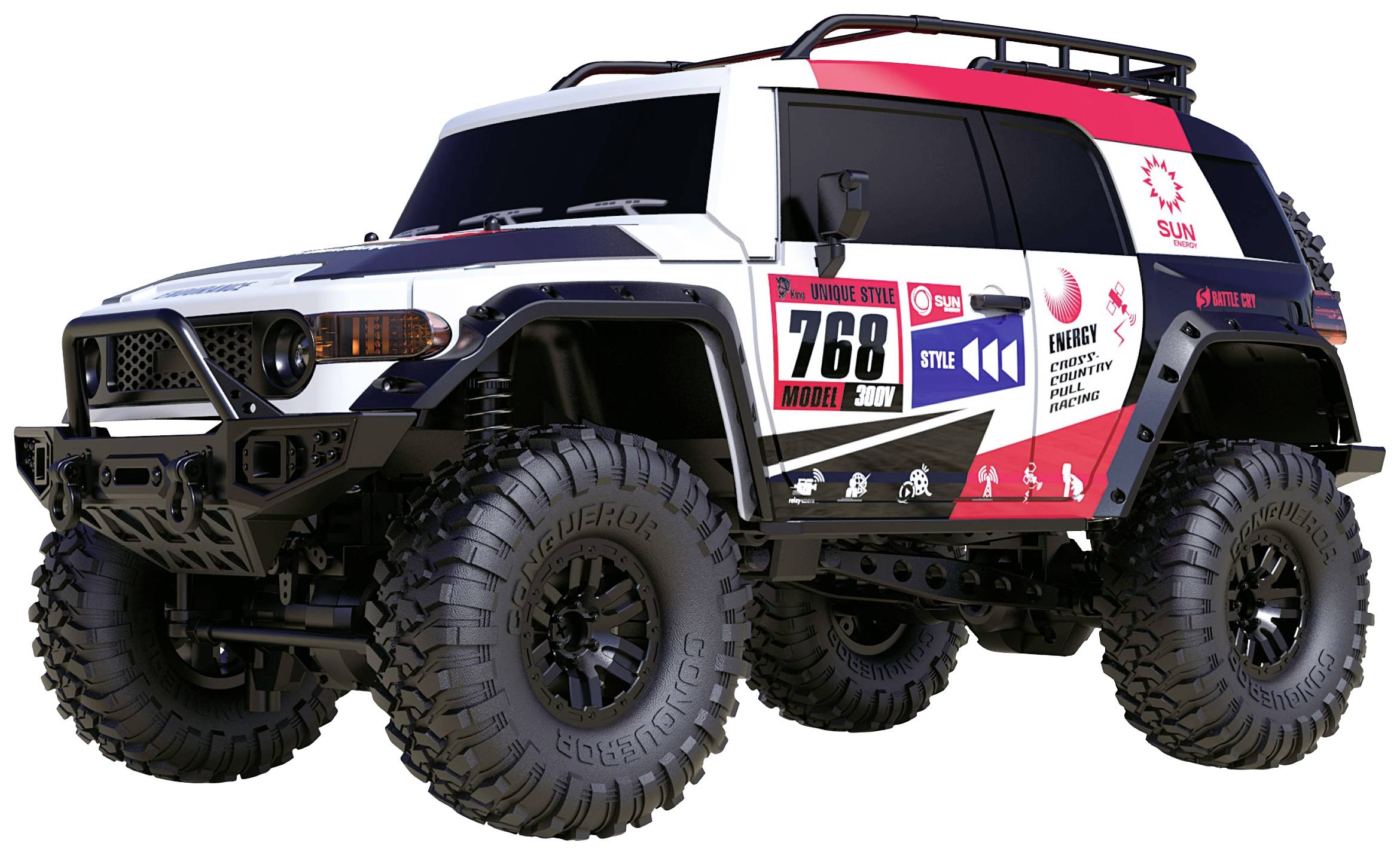 Модель автомобіля Amewi Dirt Climbing SUV Race Brushed 1:10 RC Електричний гусеничний повнопривідний RtR 2.4GHz з акумулятором та 