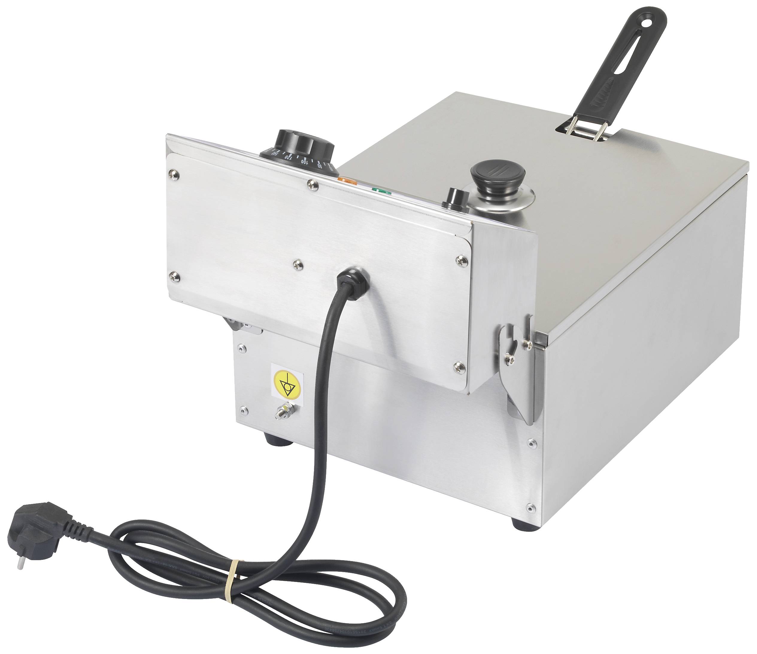 Фритюрниця 6 л з нержавіючої сталі, індикаторна лампочка