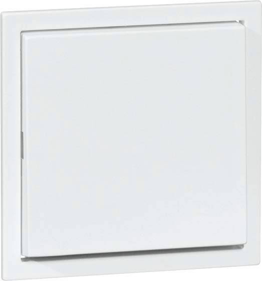 Biały włącznik światła zamocowany na ścianie.