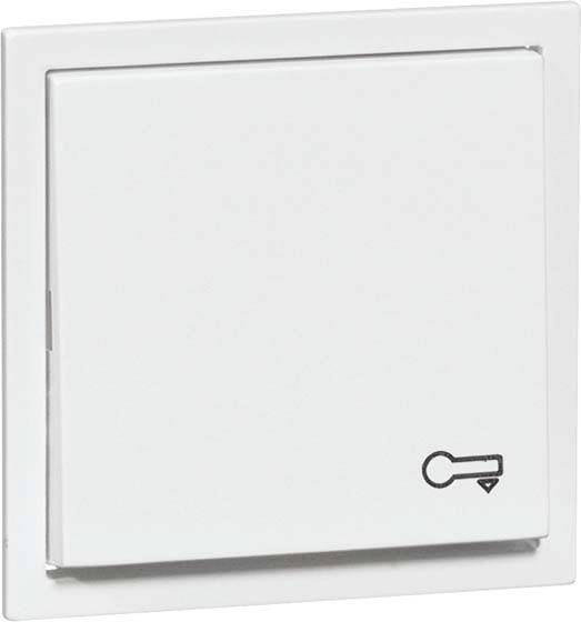 Włącznik światła z symbolem klucza w dolnym prawym rogu, wskazujący, że przełącznik może zostać wyłączony i zablokowany.