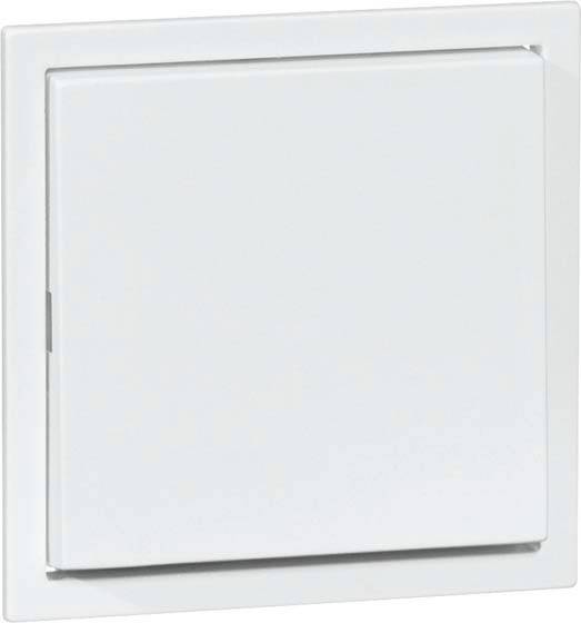 Biały włącznik światła na ścianie.